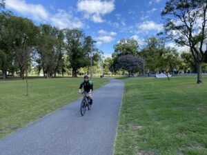 Edinburgh Gardens, where Fitzroy Station used to be on the branch line [2023]