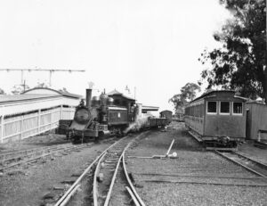 At Upper Fern Tree Gully, the broad-gauge trains terminated and the narrow-gauge ones took over to Gembrook [courtesy Puffing Billy Preservation Society]