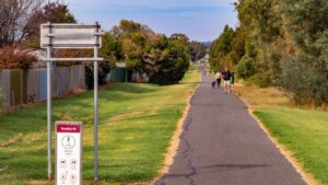The rail trail is very popular with locals in the South Geelong area [2021]