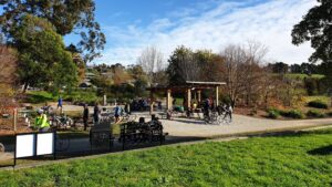 The Woori Yallock Station site is a popular trail hub [2020]