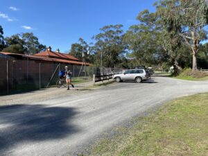 Nothing left of tramway but replica station boards at the museum [2024]