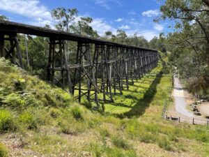 Impressive Stony Creek Bridge is a landmark [Rob McDowell 2024]