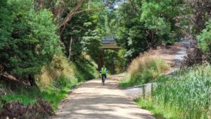 Access to Bena is via path on right just before Bass Valley Rd overpass [2022]