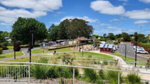 Recently opened Leongatha Railway Precinct has facilities, play equipment and parking [2025]