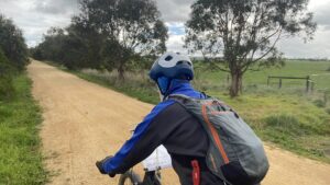 Struggling into a head wind on way to Yarram from Alberton [2025]