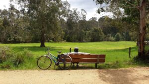Taking a break before the climb to Darlimurla. If only it was sunny all year [2019]