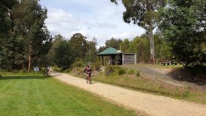 Darlimurla Railway Station mound with shelter, tables and exercise station [2019]