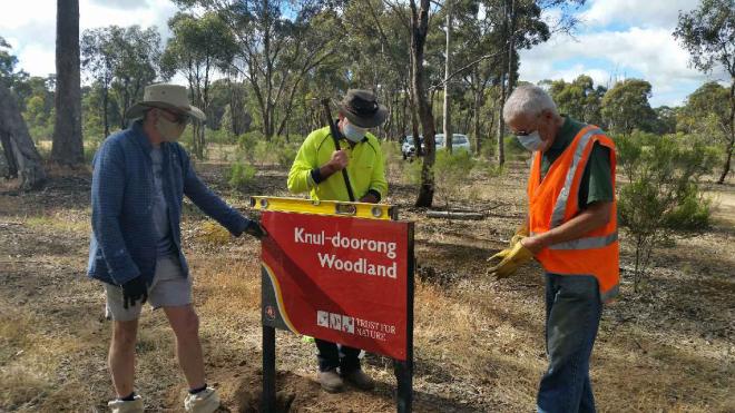 Trail Signs for Reserves directly connected to the O’Keefe Rail Trail