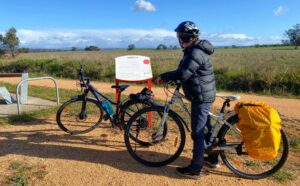 Having a break near Knowsley while reading a little history [I Boyce, 2024]