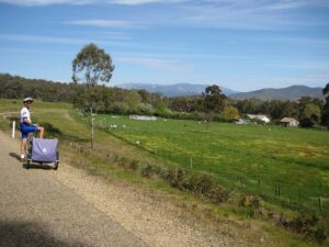 Waking the kids near Gapsted for a view of Mount Buffalo [2008]