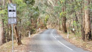 Indigo Shire Council has marked a shared section on quiet Kibell Lane [2024]
