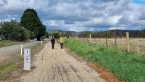 The shared path beside Star Lane on the way to Yackandandah [2021]