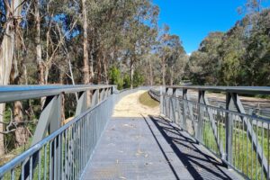 Road took rail alignment for a short distance [Chris Kinniard, 2021]