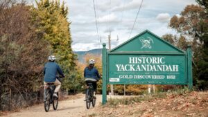 Arriving in colourful Yackandandah for a well-deserved break [TNE 2024]