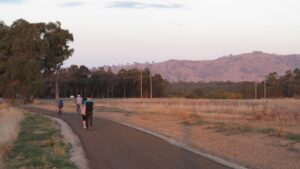 Enjoying the trail at Bandiana near Whytes Rd and former saleyard [2019]