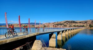 Crossing the Sandy Creek Bridge is a highlight of the rail trail [Garry Long 2024]