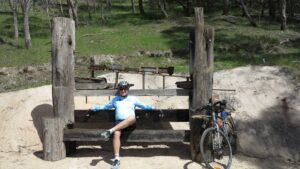 Several of the bridges have volunteer-made sculptures that are practical [2019]