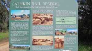 Cathkin was the junction of the spur line to Alexandra. In 2006, the Home/Spring Creek Landcare Group started revegetation [2016]