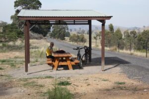 There are six shelters at strategic locations, including this one near Mertons Gap [2012]