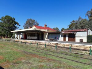 Alexandra Station, which is now used by the Alexandra Timber Tramway [2021])