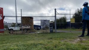 Rusty tank in Elsworth St is all that remains of the Canadian railyard [2024]