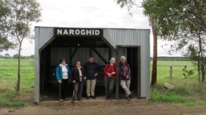 Basically Bushwalking Club at the replica station shelter [2012]