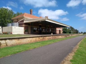 The Queen Anne-style station has been fully restored by the community [2020]