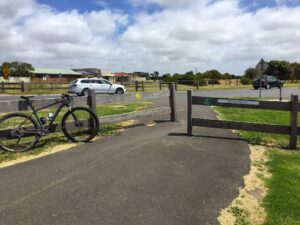 The start of the bitumen as you enter Port [George Turner 2021]