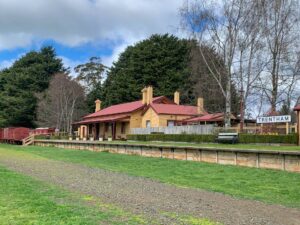 The beautifully maintained Trentham Railway Station is the trailhead [2024]